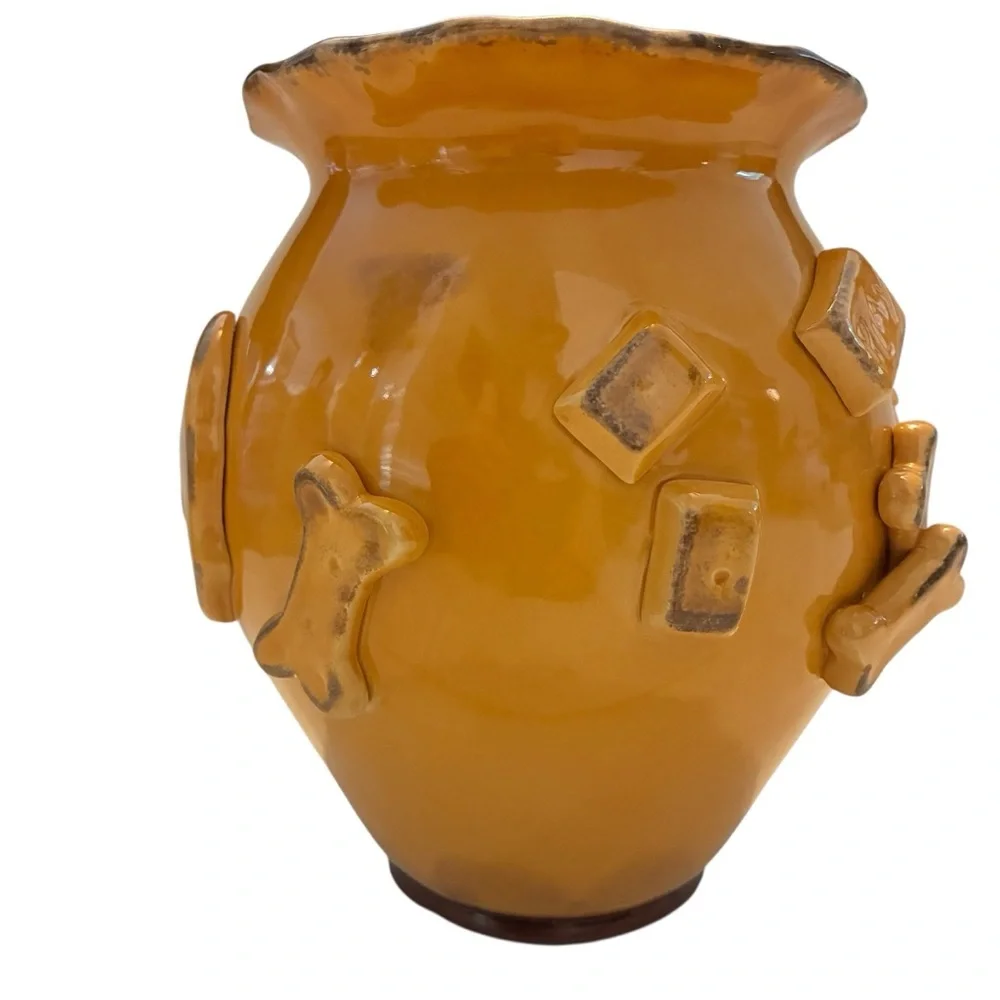 Carmel Ceramica Dog Treat Jar